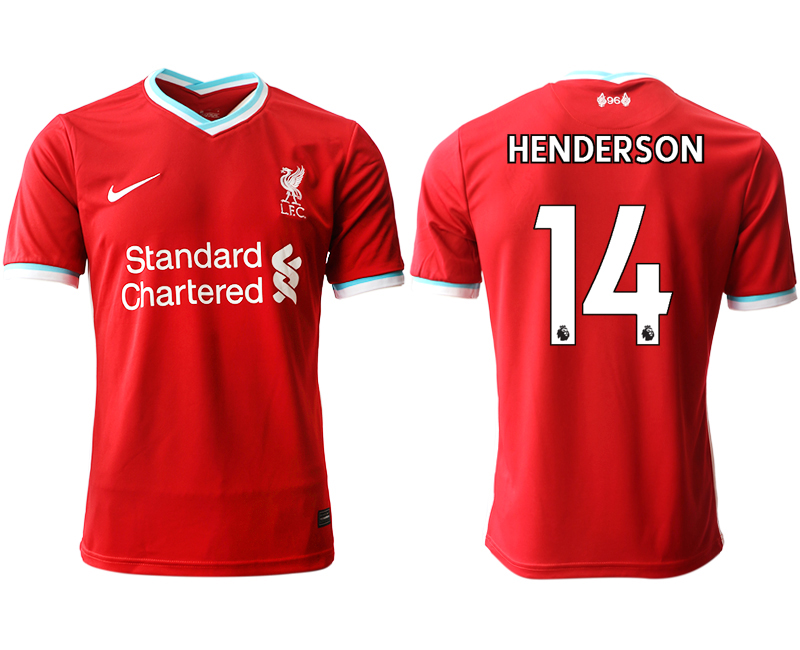 Men 2020-2021 club Liverpool home aaa version #14 red Soccer Jerseys->liverpool jersey->Soccer Club Jersey